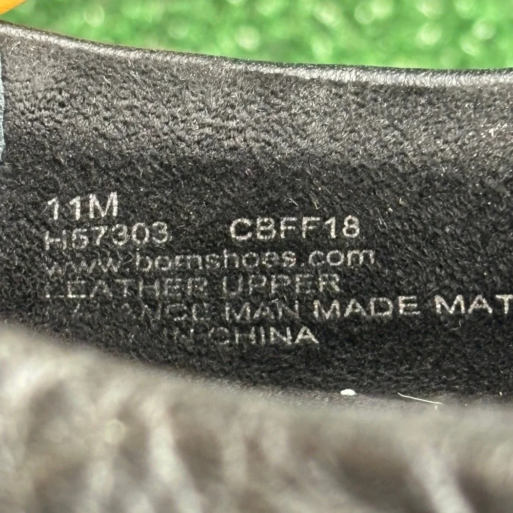 Born H57303 Leather Comfort Slip On Loafer Casual Walking Shoe Black Mens Sz 11M
